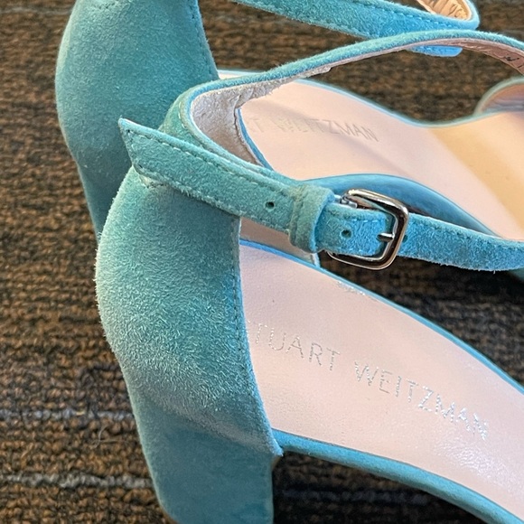 Stuart Weitzman block heel turquesa 8.5 - Picture 13 of 13